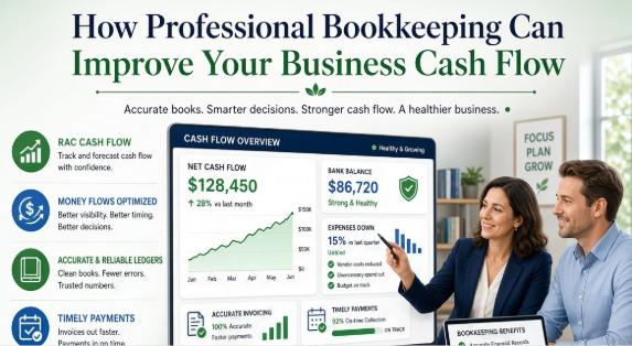 How Professional Bookkeeping Can Improve Your Business Cash Flow